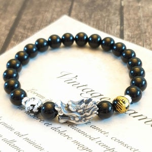 청룡의해🐉만사형통 재물 수호 성공 실버999 용 팔찌, 헤나