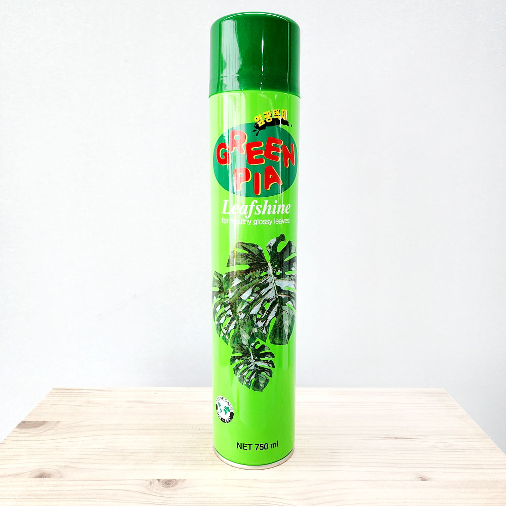 <b>그린피아</b> 광택제 750ml 스프레이 식물광택제 잎광택제 식물영양제 <b>수분</b>증발방지  1개