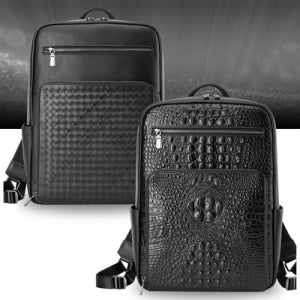 남자 가죽 정장 성인 여행용 17인치노트북백팩