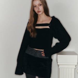 [아수라] 울 니트 뷔스티에 (BLACK) asura23FW94