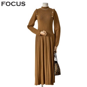 [포커스] 골드버튼니트원피스_FW3L7OP0408