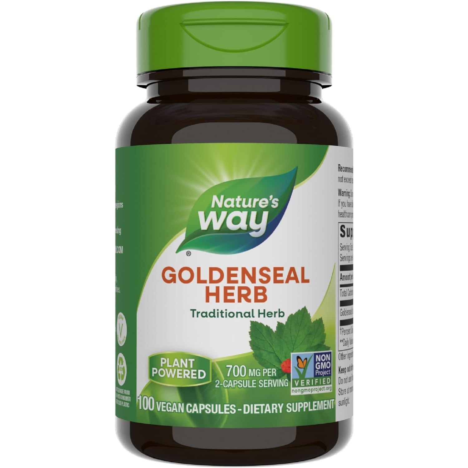 네이쳐스웨이 골든씰 허브 800mg 100베지캡슐 2병 Nature’s Way Goldenseal Herb  2개  100정