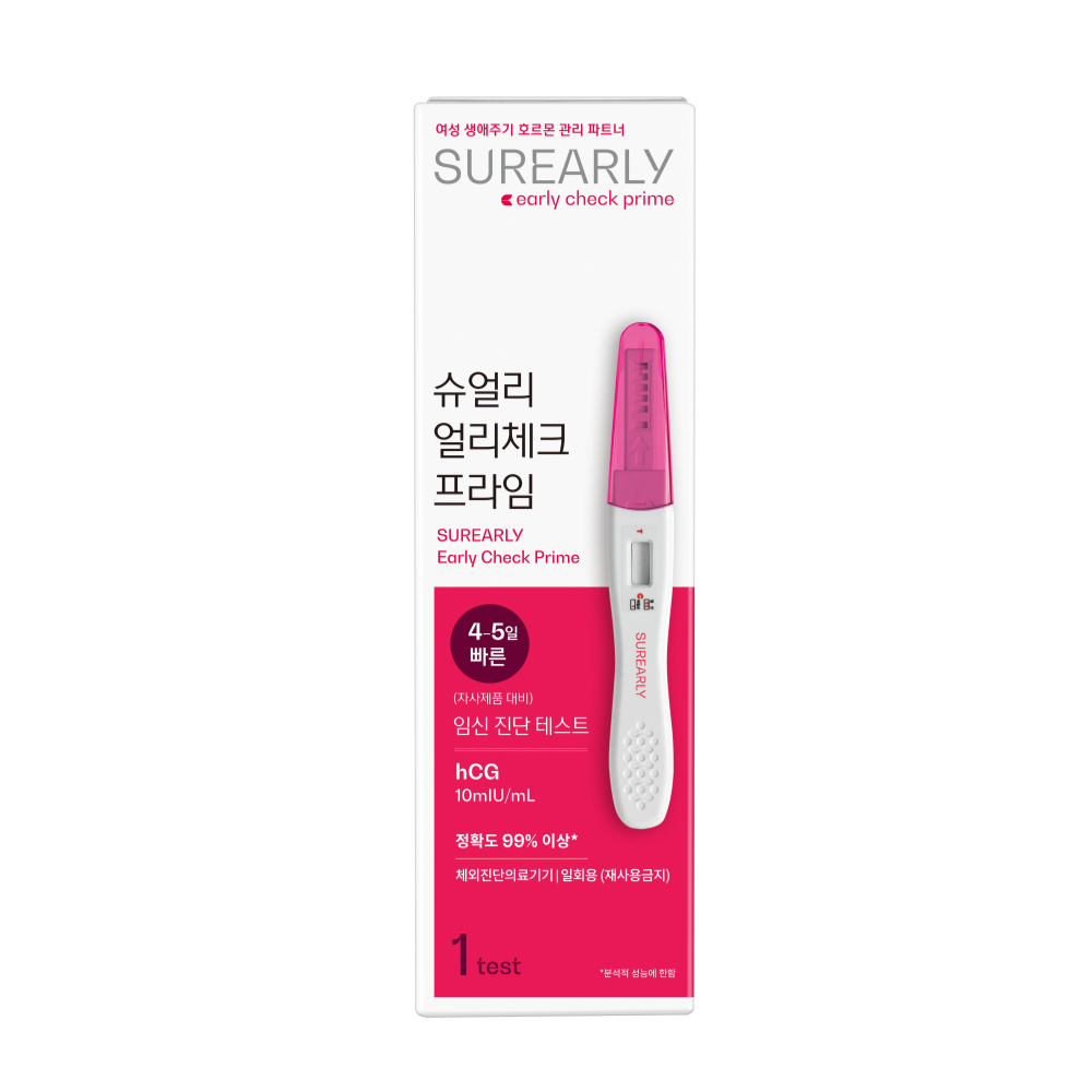 수젠텍 슈얼리 얼리체크 프라임 <b>임신테스트기</b> 얼리 임테기