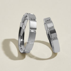 미니골드 김천점 플래티넘 나인하트 모던 다이아몬드 커플링(남자 여자) RAAC5005D RAAC5006D 프로프즈 다이아커플링