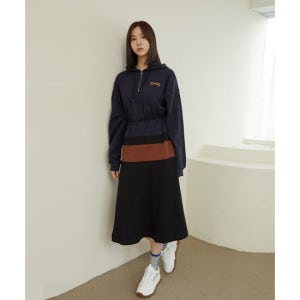 아키클래식  테니스클럽 후드 여성 데일리 원피스