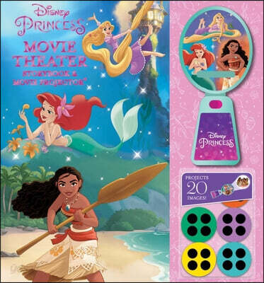 Disney Princess: Moana, Rapunzel, and Ariel Movie Theater Storybook & Movie Projector