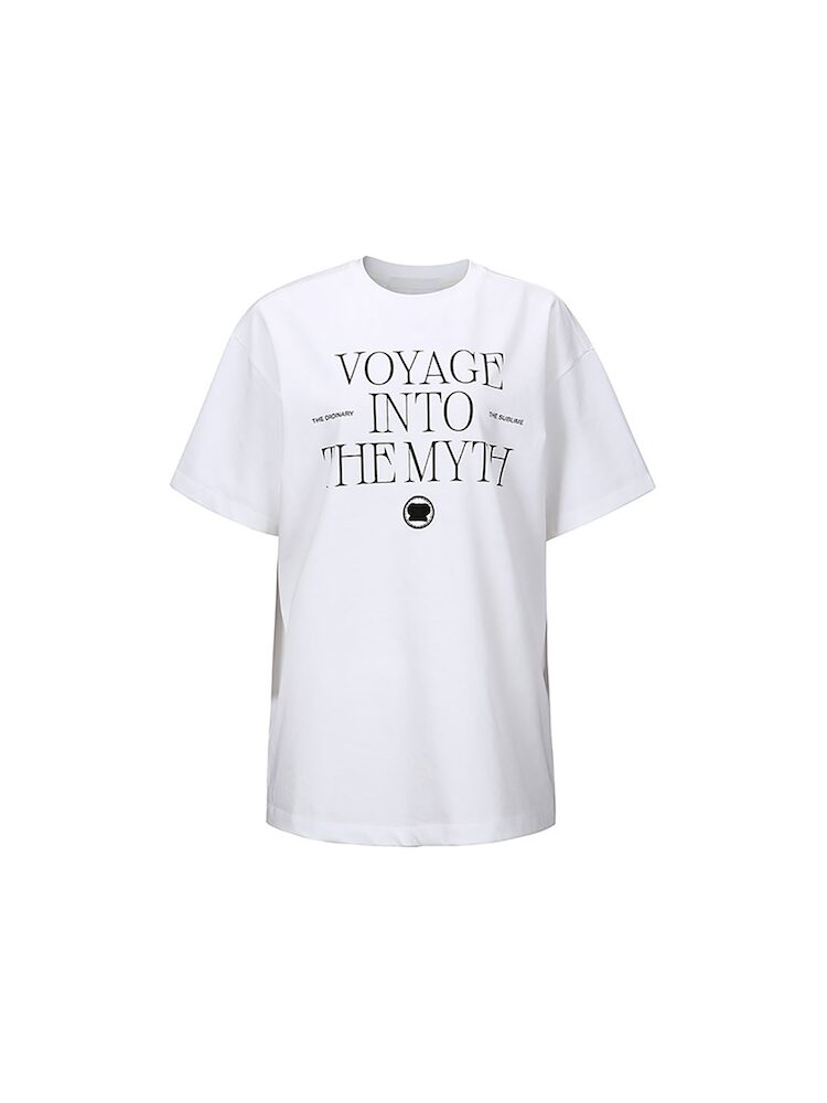 [와이씨에이치] VOYAGE-PRINT T-SHIRT 흰색 S23TO916WH