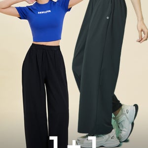 요가와이드팬츠 액티브 벤츄리 스피닝 와이드팬츠 여름 1+1