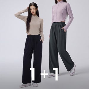 요가와이드팬츠 액티브 벤츄리 스피닝 와이드팬츠 여름 1+1