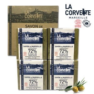 마르세유 [라코벳] 마르세유 자연유래 올리브 비누 200g 4개세트