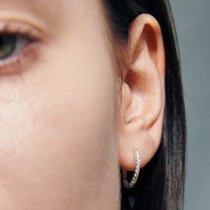 [베흐트] [925 silver] Deux.silver.182 / epais anse dew earring deux.silver.182
