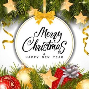 [아마존 공식]크리스마스 행복한 새해 2019 배경