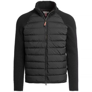 파라점퍼스 23FW 울 니트 다운패딩 PMHYRB02 0541 BLACK