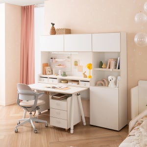 코이 5단 이동식 책상세트