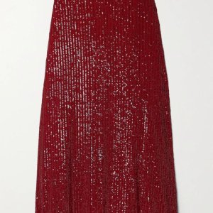 인더무드포러브 스커트 IN THE MOOD FOR LOVE Rene sequined tulle maxi skirt 1647597331533733