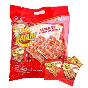 ASW FOODS 하타리 하타리 말키스트 설탕맛 크래커 576g 16g 36봉 대용량 슈가 쿠키