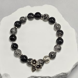 3A 흑침수정 꽃염주, 수(soo)0321