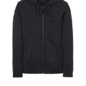 스톤아일랜드 62051 코튼 플리스 후드 풀 지퍼 Sweatsirt 가먼트다잉 배지 후드집업 781562051 V0020 /1