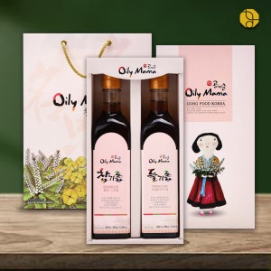 고소한 프리미엄 전통기름 2종 선물세트 (참기름, 들기름) 420ml