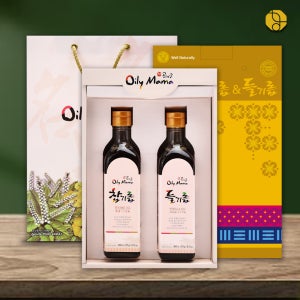고소한 프리미엄 전통기름 2종 선물세트 (참기름, 들기름) 300ml