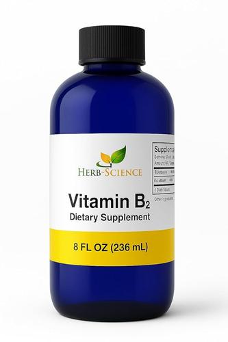 [아마존 공식]Herb-<b>Science</b> 비타민 B2 보충제 - 리보플라빈 드롭 액체 추출물 - <b>두통</b> 완화, 자연 에너지 - 모발, 피부, 손톱 건강, 콜라겐 생산 지원 - 무알코올