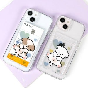 [HH] 카드포켓 젤하드 케이스[왕왕귀여워 발라당]