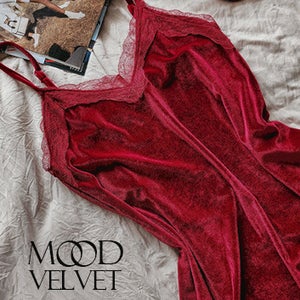 무드벨벳 나이트 가운&슬립 원피스SET