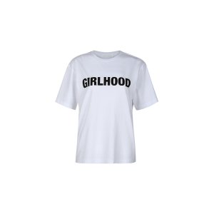 YCH 와이씨에이치 Girlhood-Logo Cotton-Jersey T-Shirt