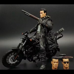 Terminator figure T800 Future Soldier 2 Arnold action figure alloy motorcycle toy model peripherals