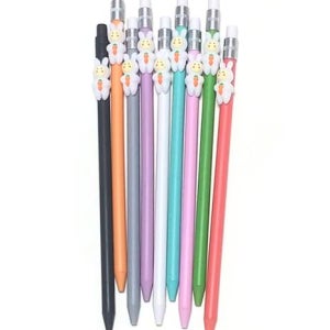 회사 학원 니들펜제작 토끼캐릭터롱0.7 판촉물볼펜