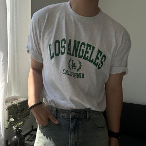 [무료배송]  로스앤젤레스 반팔 티셔츠 반팔티 (빅사이즈 남녀공용 S 부터 3XL)