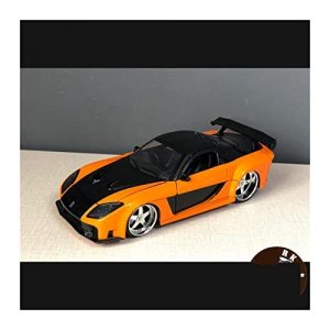 APLIQE Scale Model Vehicles For Fast And Furious Tokyo Drift Mazda RX7 Car Model Simulation Alloy To