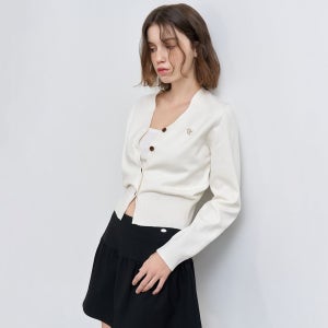 제너럴아이디어 WOMAN GNRL 에센셜 가디건 [WHITE] / WBD3L04503