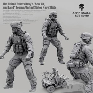 Modern A-044 Navy Self-assembled American Commando soldier driver Resin Resin Kits Seal 1/35