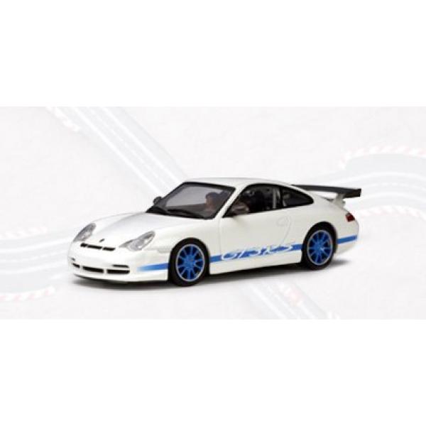 AUTOart 1:32 Slot Car Porsche 911 (996) GT3 RS 2004 White / Blue <b>13078</b>