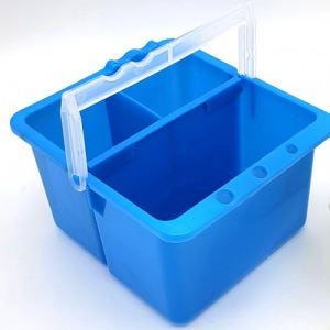 5100 산돌 분리형 3칸 사각물통 16x14x9.5cm - 파랑 DC-502-BL