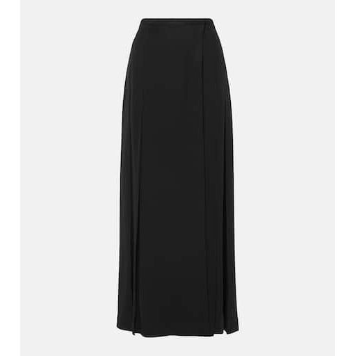 토템 랩 크레이프 맥시 스커트 블랙 여성 P00895585