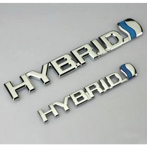 하이브리드 맞춤형 하이브리드 드라이브 3D 개 개조 배지 하이브리드 스티커 1 엠블럼, 로고, 자동차 토요타 스타일링