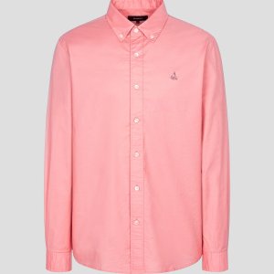 [빈폴멘] [Essential] 남녀공용 옥스퍼드 솔리드 셔츠 - 핑크 분홍 BC4164E05X