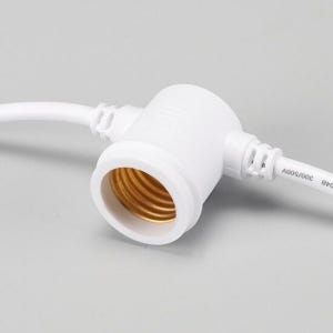 캠핑알전구 파티조명(백색) 15M 25분기(간격50CM) 캠핑용등