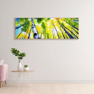 파노라마 인테리어그림 캔버스액자 거실 카페 갤러리 공간액자 가을 하늘 아래