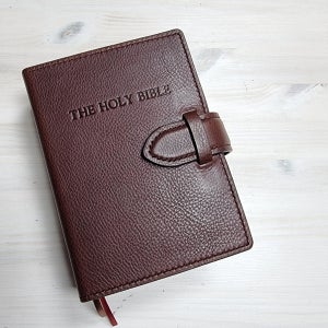 이니셜각인 성경책 가죽리폼 맞춤제작 성경커버 벨트형, 하고재비