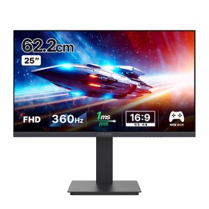 주연테크 FHD 리오나인 360Hz FreeSync Premium HDR 멀티스탠드 게이밍 모니터 블랙  62.2cm  X25F-360(일반)