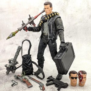 Terminator Figure Future Soldier Dark Destiny Arnold Schwarzenegger T800 T1000 Skeleton Model NECA