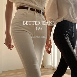 [BEST of the BEST/1만장돌파] made Better Jeans (No.193) 쥔장추천 비율핏 롱부츠컷 [2Types기본/롱(+5cm)] (아이보리,블랙)(봄/간절기