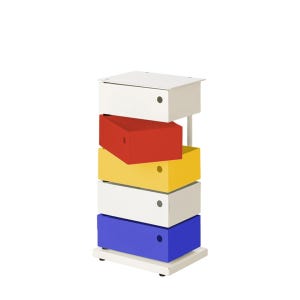 도터스 5단 피봇 캐비넷 멀티컬러