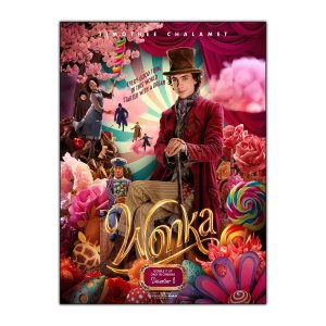 영화 WONKA와 초콜릿 공장의 시작 포스터 WONKA 휴 그랜트가 UMPALOMPA와 SALLY HAWKINS OLIVIA COLEMAN ROWAN ATKINSON WONKA 등