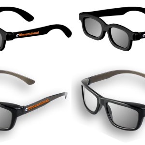 ED 가족 4 팩 CINEMA 3D 안경 키트3D TV 용 - 성인 2 명과 2 명의 수동 원형 편광 된 3D 안경