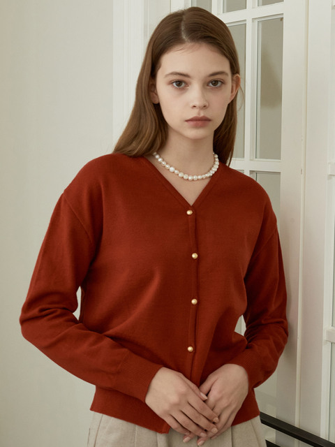 [주르티] j906 v-neck button cardigan (2color)