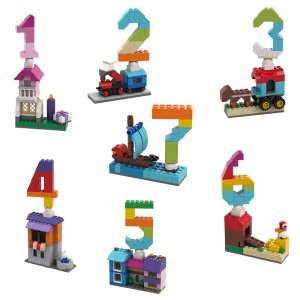 생일 선물용 숫자 빌딩 블록 파티 TV 쇼 숫자 블록 장난감 생일 축하 모델 빌딩 1 세트